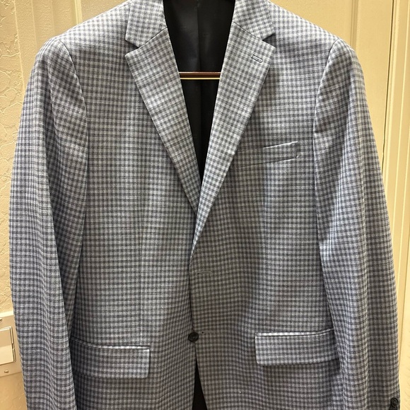 Tommy Hilfiger Gray Checkered Sport Coat